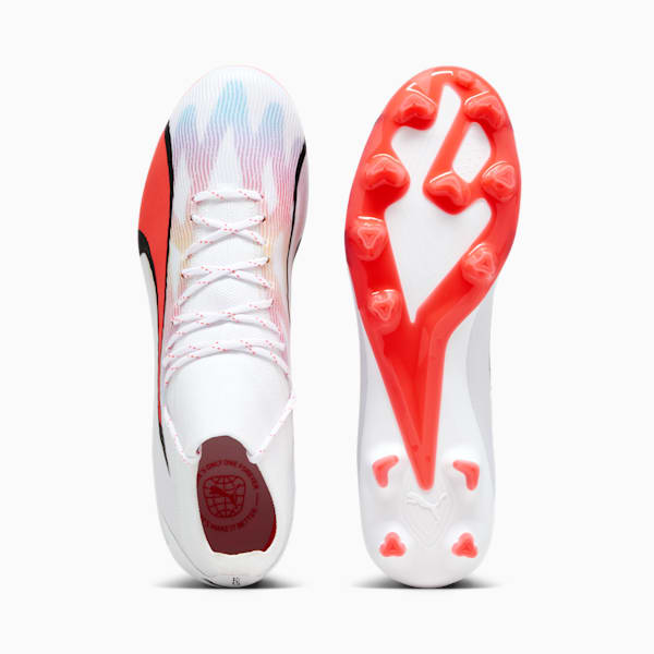 Chaussures de soccer avec crampons ULTRA PRO FG/AG Homme, PUMA White-PUMA Black-Fire Orchid, extralarge